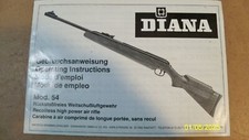 RWS Diana Model 54 T01 Owner's Manual Operating Instruction