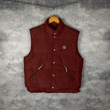 Men’s Napapijri Down Vest Puffer Red Polyamide Size M