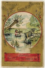Chromo-Chocolate Guérin Boutron-Fable La Fontaine-Ref.179