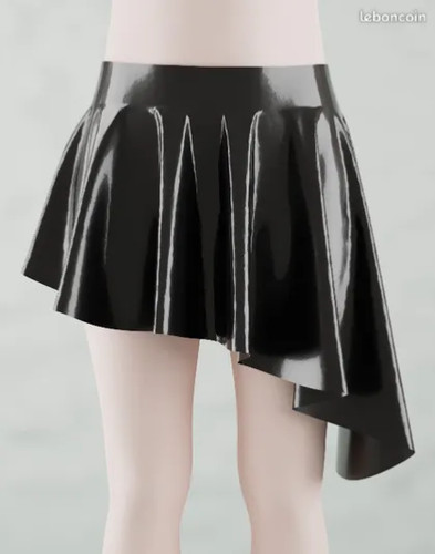 Jupe asymétrique 100 latex - asymétrique,