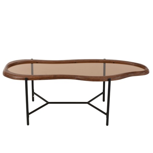 Table basse verre zig - table,