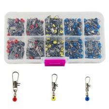 100*perles course tourbillon pêche accessoires pose de course plomb panier d'alimentation chalutier avec boîte