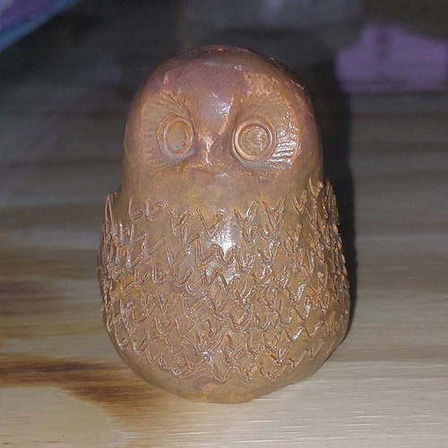 Statuette chouette marron - , –