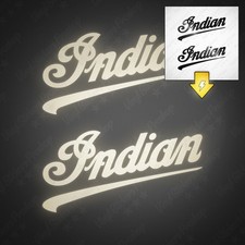 2 Stickers INDIAN 10 cm