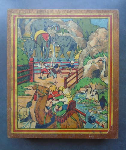 Ancien jeu cube bois vintage - bois,
