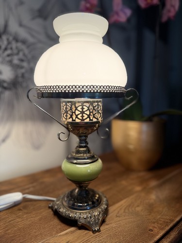 Lampe rétro laiton onyx - rétro,