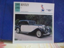 CARTE FICHE BENTLEY S1