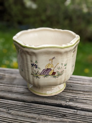 Ancien cache pot - pot, de