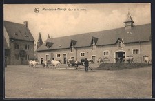 CPA Maredsous-Abbaye, Cour de la ferme 
