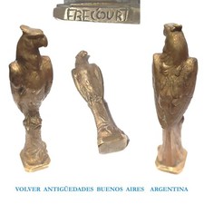 Maurice Frecourt interesting old french bronze eagle wax seal