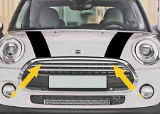 2 X BANDES CAPOT POUR MINI COOPER 110cmX11cm AUTOCOLLANT STICKER BD514 NOIR
