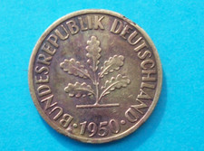 PIÈCE DE MONNAIE 10 PFENNIG 1950 F  ALLEMAGNE