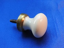 ANCIEN BOUTON PORCELAINE POIGNÉE de TIROIR COMMODE BUREAU PLACARD OLD BRASS DOOR