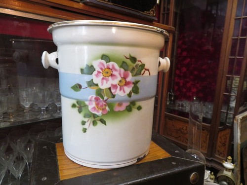 Ancien grand pot vase - ancien, tole