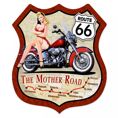 Ecusson vintage route - 66,