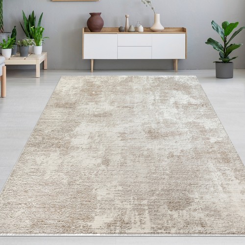 Tapis beige design nuage doux