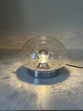 Lampe Verre Bullé Design Vintage Space Âge Annees 70 