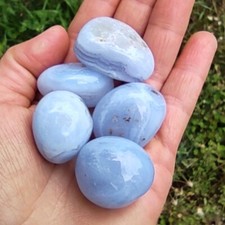 Agate bleue dentelle pierre