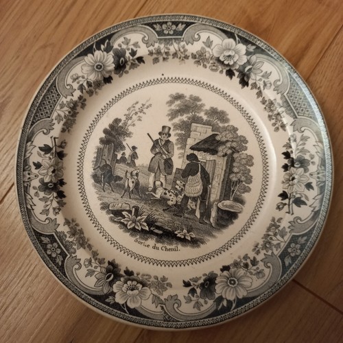 Assiette faience montereau - faience,