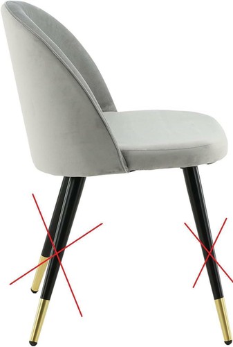 Chaise velours venture home - chaise, en