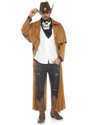 Manteau western similicuir - en,
