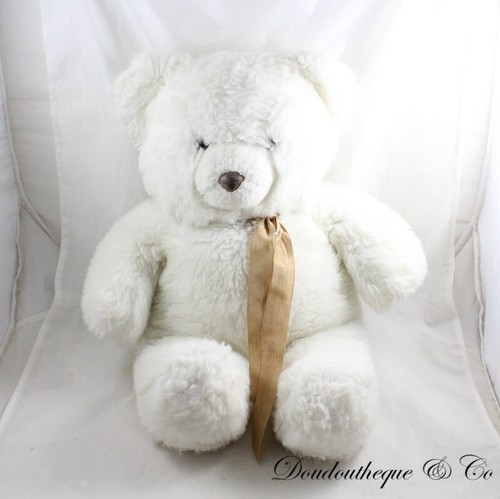 Grande peluche ours blanc