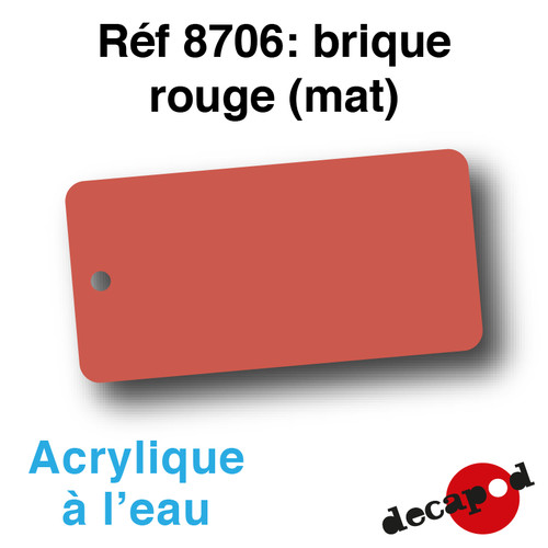 Decapod 8706 brique rouge - brique,