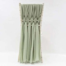 Housse de Chaise Mariage Décoration Drapage Mousseline Vertical Drapes Divers
