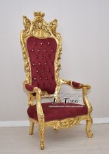 Chaise Fauteuil Trône Baroque