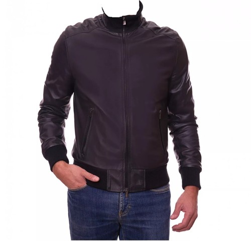 Blouson cuir véritable homme