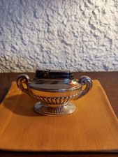 Briquet de table Directoire Silver Match -  Métal Argenté  Vintage -