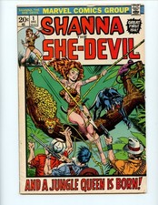 Shanna She-Devil #1 1972 Marvel Comics FN- Comic Book 1st App Steranko Cover