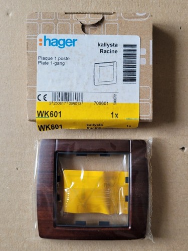 Hager wk601 plaque 1 poste - -,
