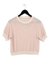 Bellerose Women's Top UK 4 Pink Cotton with Polyester Basic