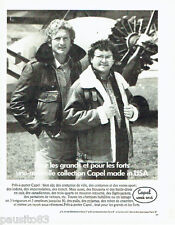 PUBLICITE ADVERTISING 036  1980  Capel Usa  pret à porter vestes cuir homme