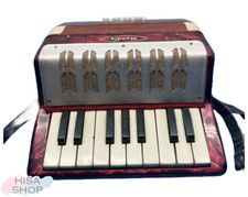 Mundia Retro 17-Key Accordion Keyboard Vintage Musical Instrument Used Japan
