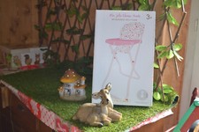 chaise haute neuve sergent major fleurs poupee jusqu'a 45 cm ravisante