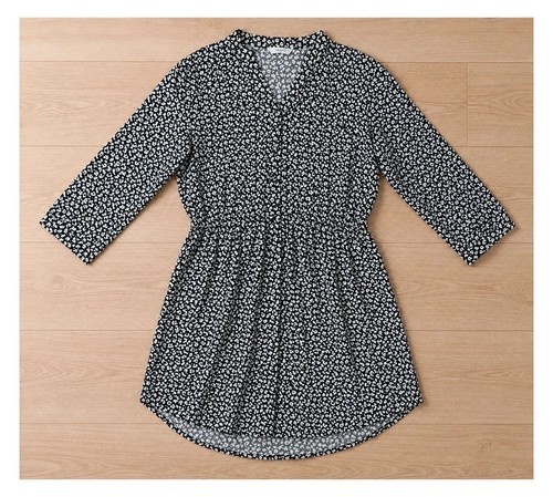 Robe blouse fleurie kaki - , only