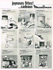 ADVERTISEMENT 1969 MOULINEX robots
