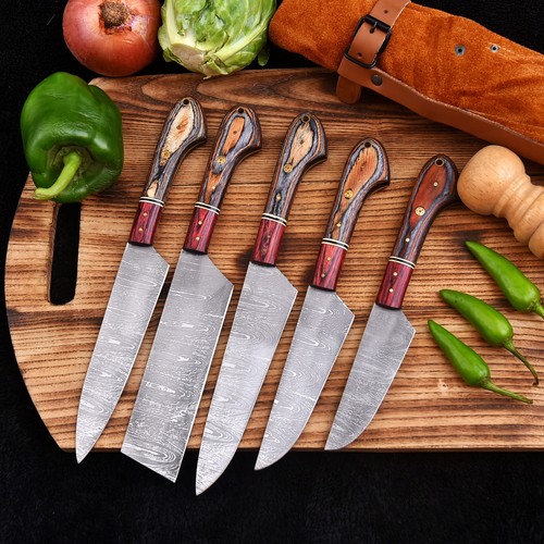 Set couteaux cuisine damas - cuisine,