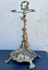 Antique Bronze Fireplace Servant - Hunting Decor