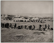 Photographie argentique 1961 Militaires Conflit de Bizerte Tunisie Guerre avion