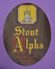 étiquette de bière STOUT