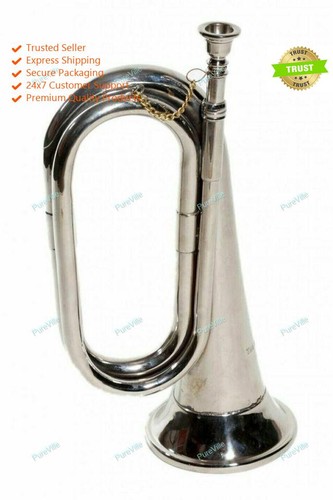Bugle nickle finish - nickle, old