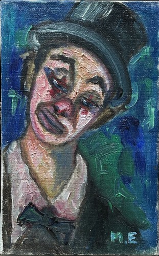Petite vintage original - oil, on