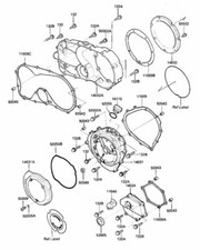 KAWASAKI VN 750 VULCAN 1985-2006 Kit vis BTR inox moteur complet VN750