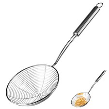 Louche à écume inox 37 cm louche à trous acier inoxydable cuisine soupe