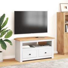 Pin Solide Meuble TV d'Angle