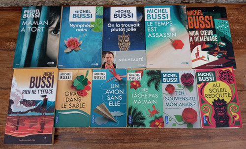 Michel bussi lot de 11 - bussi,