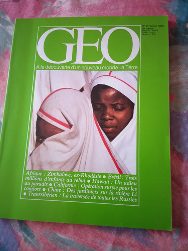 Magazine vintage geo numéro - magazine,